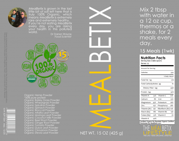 New MealBetix Label