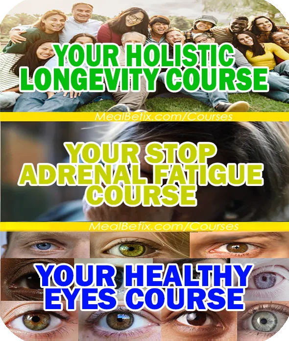 3 Courses - Longevity Course, Stop Adrenal Fatigue Course and Healthy Eyes Course