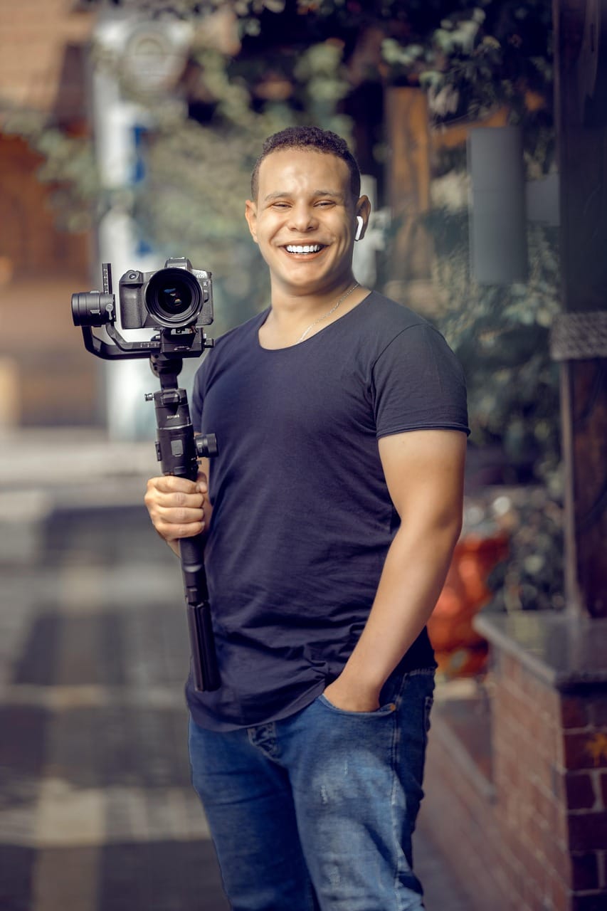 camera, man, model, photography, camera man, smile, happy, pose, digital camera